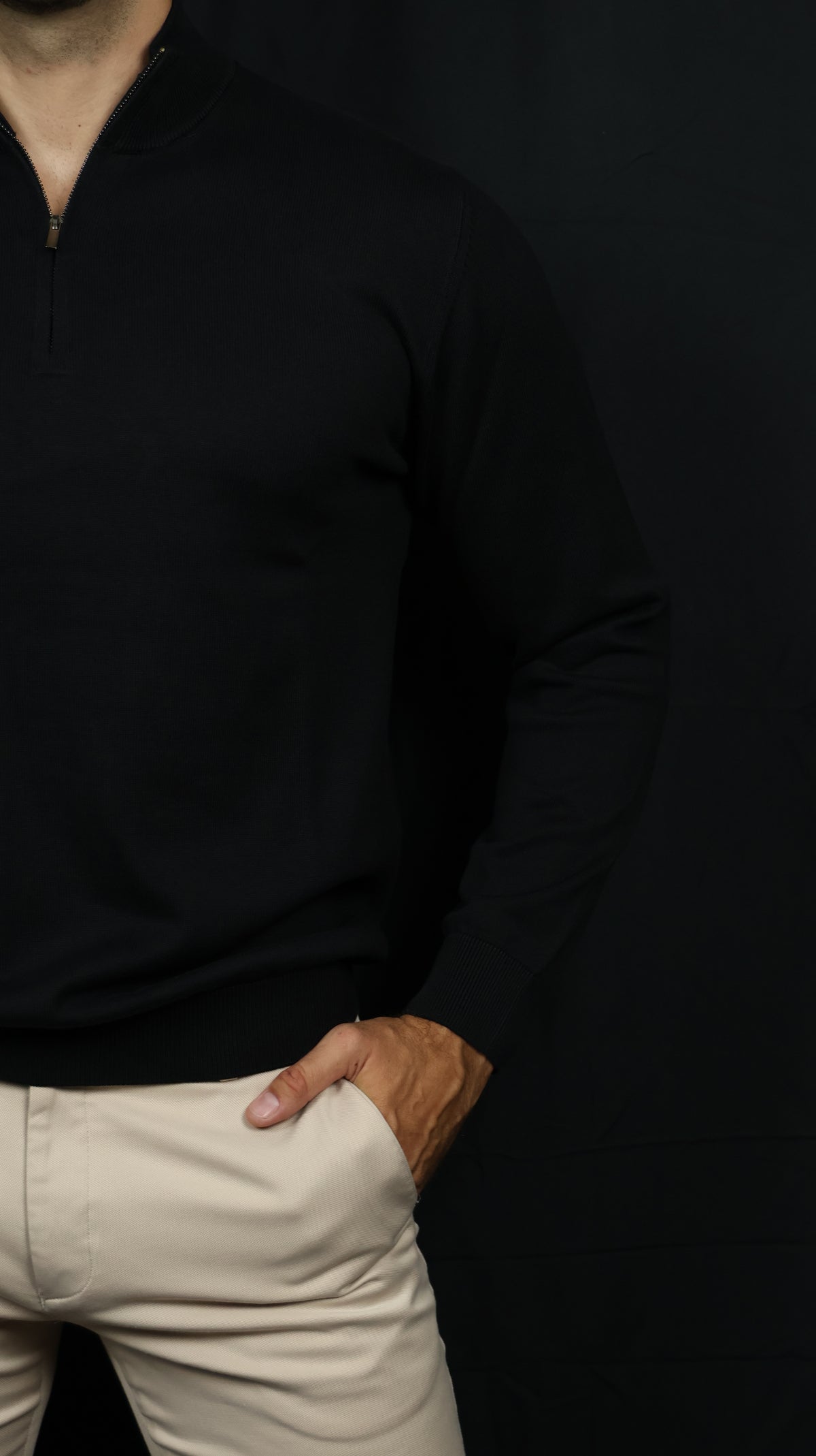 POLU ZIP CRNA